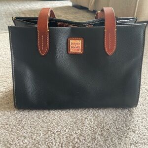 Dooney & Bourke Black and Brown Satchel Purse